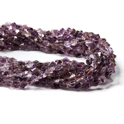 5x5-6x4mm Double Terminated Amethyst natural crystal Beads 15.5 in. 68 pcs (ONLINE ORDER ONLY)