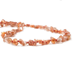 5x5-9.5x5mm Sunstone Faceted Nugget Beads 16 inch 65 pieces (ONLINE ORDER ONLY)