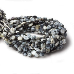 5x5mm Dendritic Opal Heart Micro-Briolette Beads 6 inch 54 pieces (ONLINE ORDER ONLY)