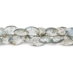 5x6-8x10mm Moss Aquamarine Faceted Fan Beads 8 inch 64 pieces (ONLINE ORDER ONLY)