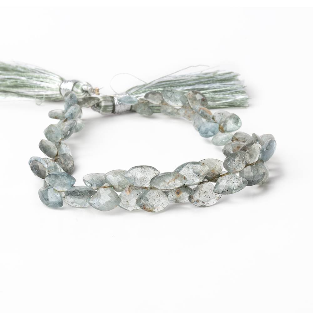 5x6-8x10mm Moss Aquamarine Faceted Fan Beads 8 inch 64 pieces (ONLINE ORDER ONLY)