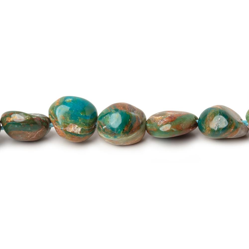 5x6-9.5x8mm Blue Peruvian Opal Plain Nugget Beads 15.5 inch 51 pieces (ONLINE ORDER ONLY)