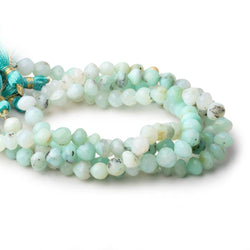 5x6.5-7x7mm Blue Peruvian Opal Faceted Candy Kiss beads 8 inch 30 pieces (ONLINE ORDER ONLY)