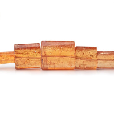 5x7-18x16mm Imperial Topaz Plain Tube Beads 20 inch 49 pieces AAA (ONLINE ORDER ONLY)