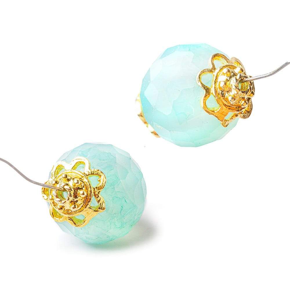 5x9mm 22kt Gold Plated Copper Bead Cap Bali Style 8 inch 44 pieces (ONLINE ORDER ONLY)