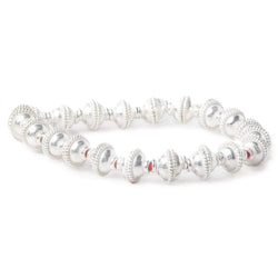 5x9mm Sterling Silver Plated Copper Bead Cap 8 inch 42 pcs (ONLINE ORDER ONLY)