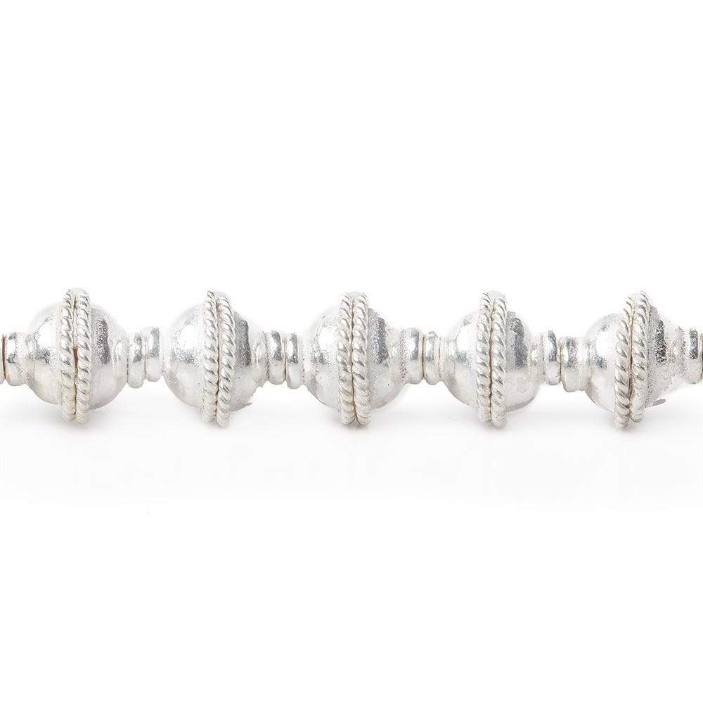 5x9mm Sterling Silver Plated Copper Bead Cap 8 inch 42 pcs (ONLINE ORDER ONLY)