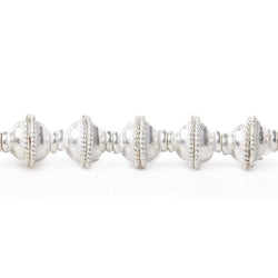 5x9mm Sterling Silver Plated Copper Bead Cap 8 inch 42 pcs (ONLINE ORDER ONLY)