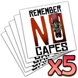 Premium Vinyl Stickers - All Heroes Wear Capes
