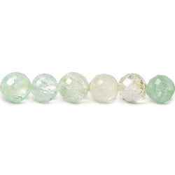 6-10mm Aquamarine Faceted Round 14.25 inch 52 pieces (ONLINE ORDER ONLY)