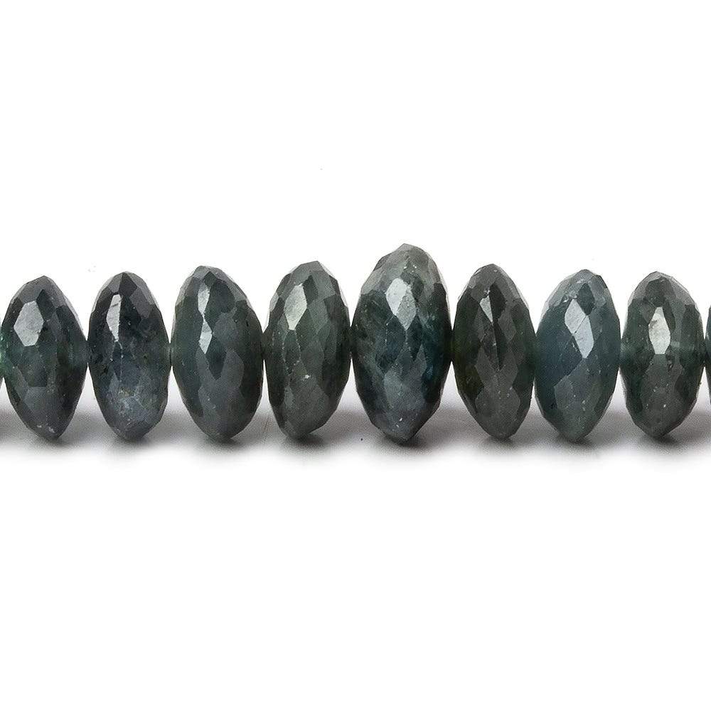 4-11mm Blue Sapphire German Faceted Rondelles 16 inch 142 pieces (ONLINE ORDER ONLY)