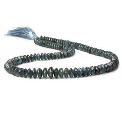 4-11mm Blue Sapphire German Faceted Rondelles 16 inch 142 pieces (ONLINE ORDER ONLY)