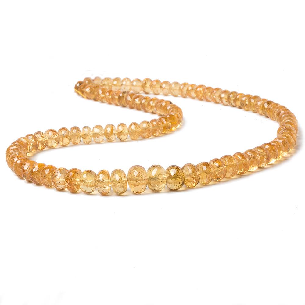 6.5-9mm Imperial Topaz Faceted Rondelle Beads 16 inch 84  pieces (ONLINE ORDER ONLY)