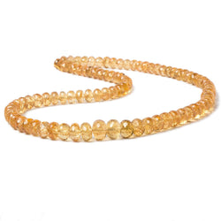 6.5-9mm Imperial Topaz Faceted Rondelle Beads 16 inch 84  pieces (ONLINE ORDER ONLY)
