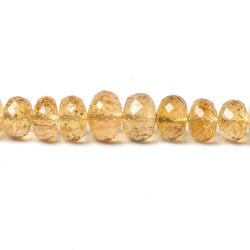 6.5-9mm Imperial Topaz Faceted Rondelle Beads 16 inch 84  pieces (ONLINE ORDER ONLY)