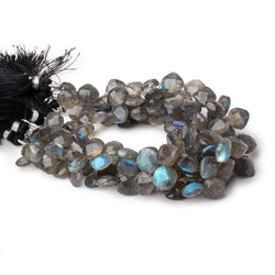6-10mm Labradorite Faceted Pillow Beads 8 inch 44 pieces (ONLINE ORDER ONLY)