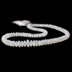 6-10mm Rainbow Moonstone German Faceted Rondelle Beads 16 inch 114 pcs AA (ONLINE ORDER ONLY)