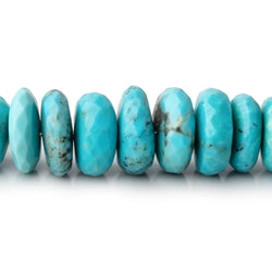 6-10mm Sleeping Beauty Turquoise Faceted Rondelle Beads 16 inch 100 pieces AA (ONLINE ORDER ONLY)
