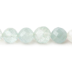 6-11mm Aquamarine Faceted Round Beads 14.5 inch 51 pieces (ONLINE ORDER ONLY)