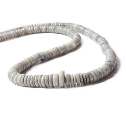 6-11mm Australia Opal plain rondelle beads 18 inch 130  A grade (ONLINE ORDER ONLY)