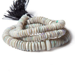 6-11mm Australia Opal plain rondelle beads 18 inch 130  A grade (ONLINE ORDER ONLY)