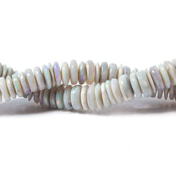 6-11mm Australia Opal plain rondelle beads 18 inch 130  A grade (ONLINE ORDER ONLY)