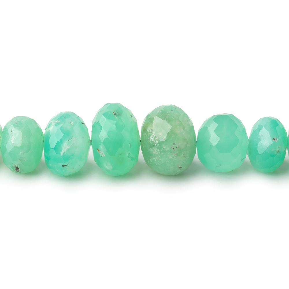 6-11mm Chrysoprase Faceted Rondelle Beads 14 inch 70 pieces AA (ONLINE ORDER ONLY)