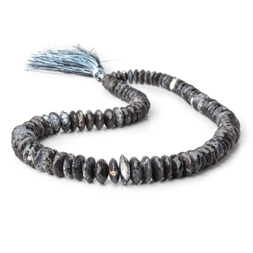 6-11mm Dendritic Opal German Faceted Rondelles 16 inch 100 Beads AA (ONLINE ORDER ONLY)