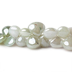 6-11mm Mystic Prehnite Plain Heart Beads 7.5 inch 50 pieces (ONLINE ORDER ONLY)