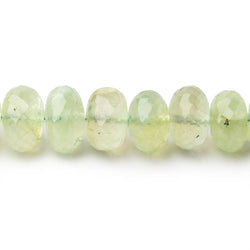 6-11mm Prehnite Faceted Rondelle Beads 17 inch 78 pieces (ONLINE ORDER ONLY)