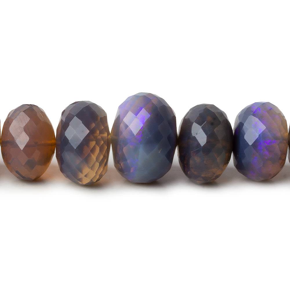 6-12mm Australian Purple Opal faceted rondelles 18 inch 108 beads AAA (ONLINE ORDER ONLY)
