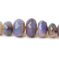 6-12mm Australian Purple Opal faceted rondelles 18 inch 108 beads AAA (ONLINE ORDER ONLY)