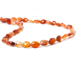 8x5-10x6mm Carnelian Straight Drill Pears 14 inch 42 pieces (ONLINE ORDER ONLY)