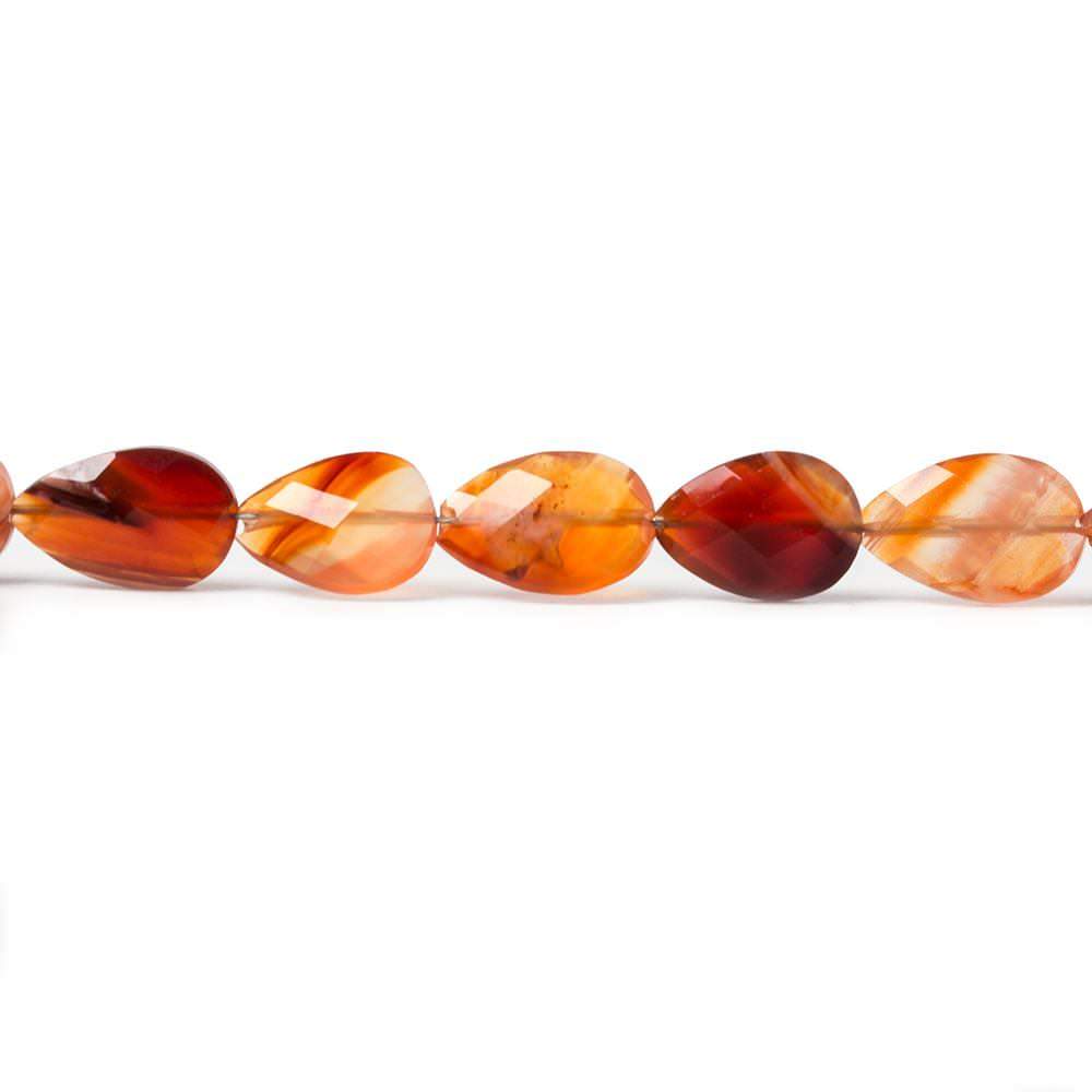 8x5-10x6mm Carnelian Straight Drill Pears 14 inch 42 pieces (ONLINE ORDER ONLY)