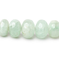 6-13mm Green Beryl Plain Rondelle Beads 18 inch 81 pieces AA (ONLINE ORDER ONLY)