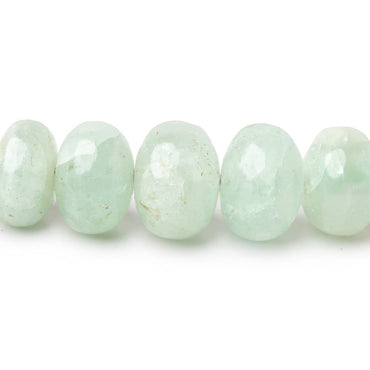 6-13mm Green Beryl Plain Rondelle Beads 18 inch 81 pieces AA (ONLINE ORDER ONLY)