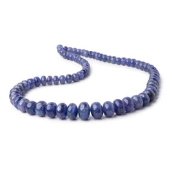 6-14mm Tanzanite Plain Rondelle Beads 18 inch 75 pieces AA (ONLINE ORDER ONLY)