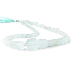 6-24mm Aquamarine Straight Drilled Natural Crystals 16 inch 39 beads (ONLINE ORDER ONLY)