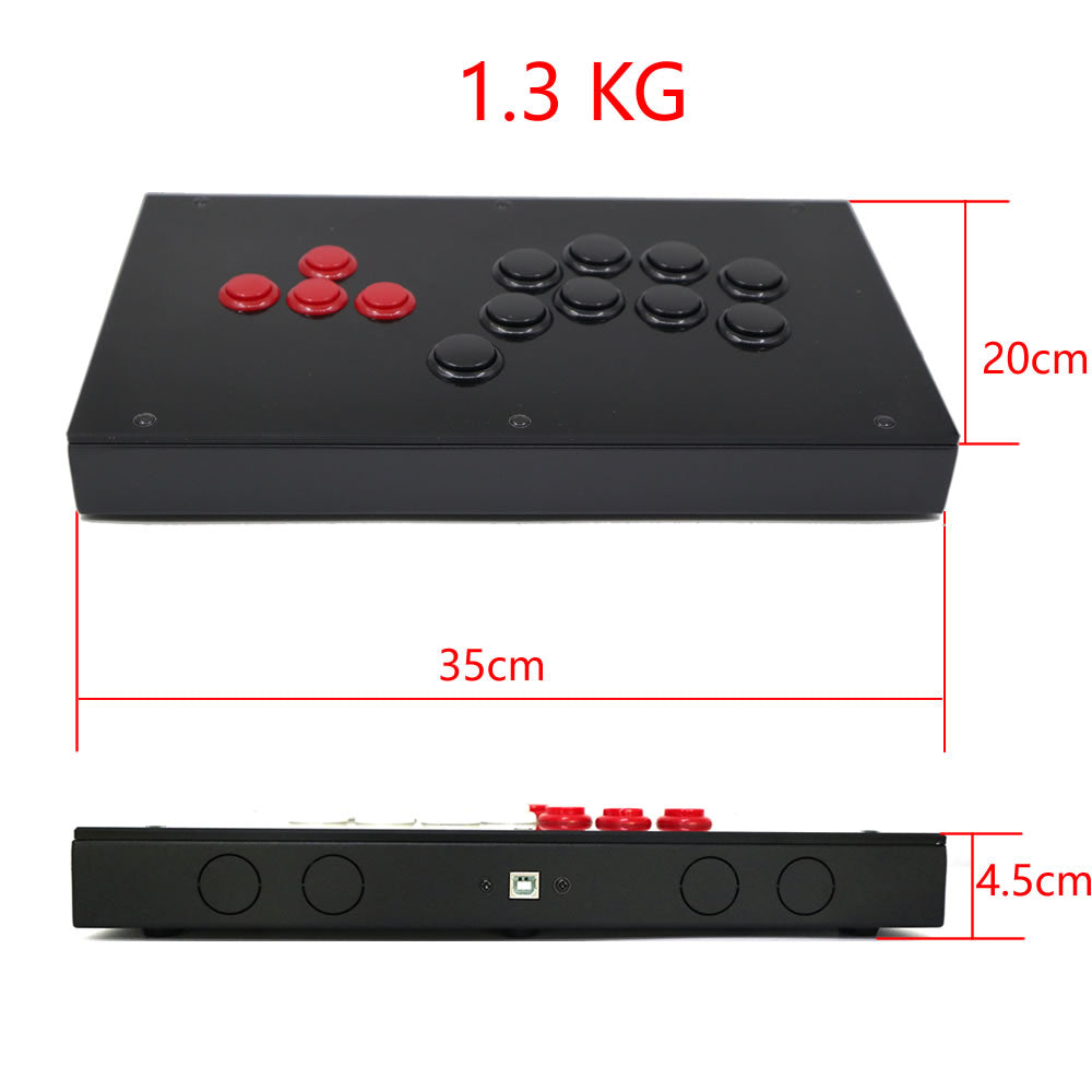 RAC-J802B All Button Leverless Arcade Game Controller for PC/PS/XBOX/SWITCH (Online Only)