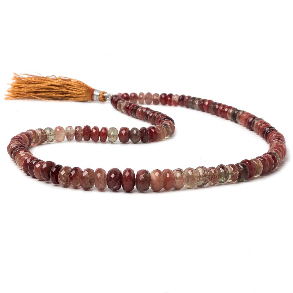 6-6.5mm Andesine Faceted Rondelle Beads 18 inch 118 pieces (ONLINE ORDER ONLY)