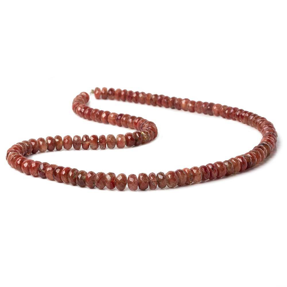 6-6.5mm Andesine Faceted Rondelle Beads 18 inch 118 pieces (ONLINE ORDER ONLY)