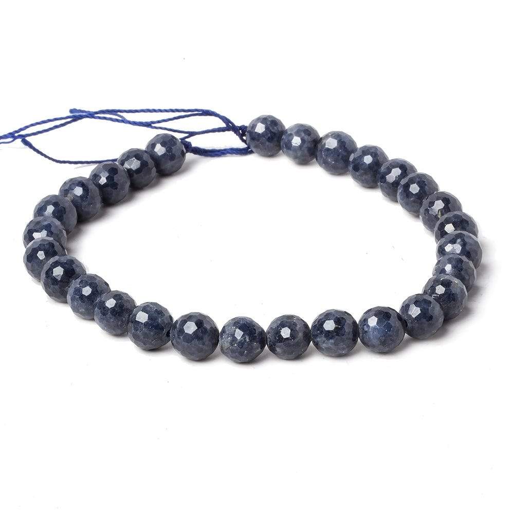6-6.5mm Blue Sapphire Beads Faceted Round 7 inch 27 pieces (ONLINE ORDER ONLY)
