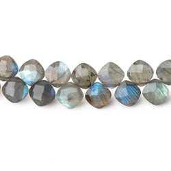 6-6.5mm Labradorite Faceted Pillow Beads 7.5 inch 52 pieces (ONLINE ORDER ONLY)