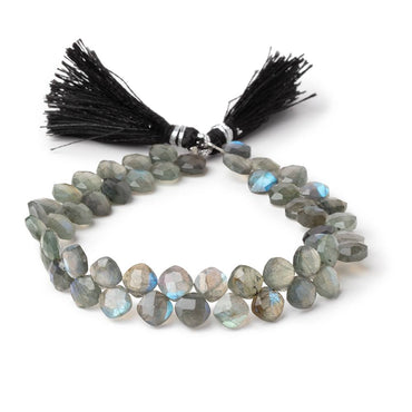 6-6.5mm Labradorite Faceted Pillow Beads 7.5 inch 52 pieces (ONLINE ORDER ONLY)