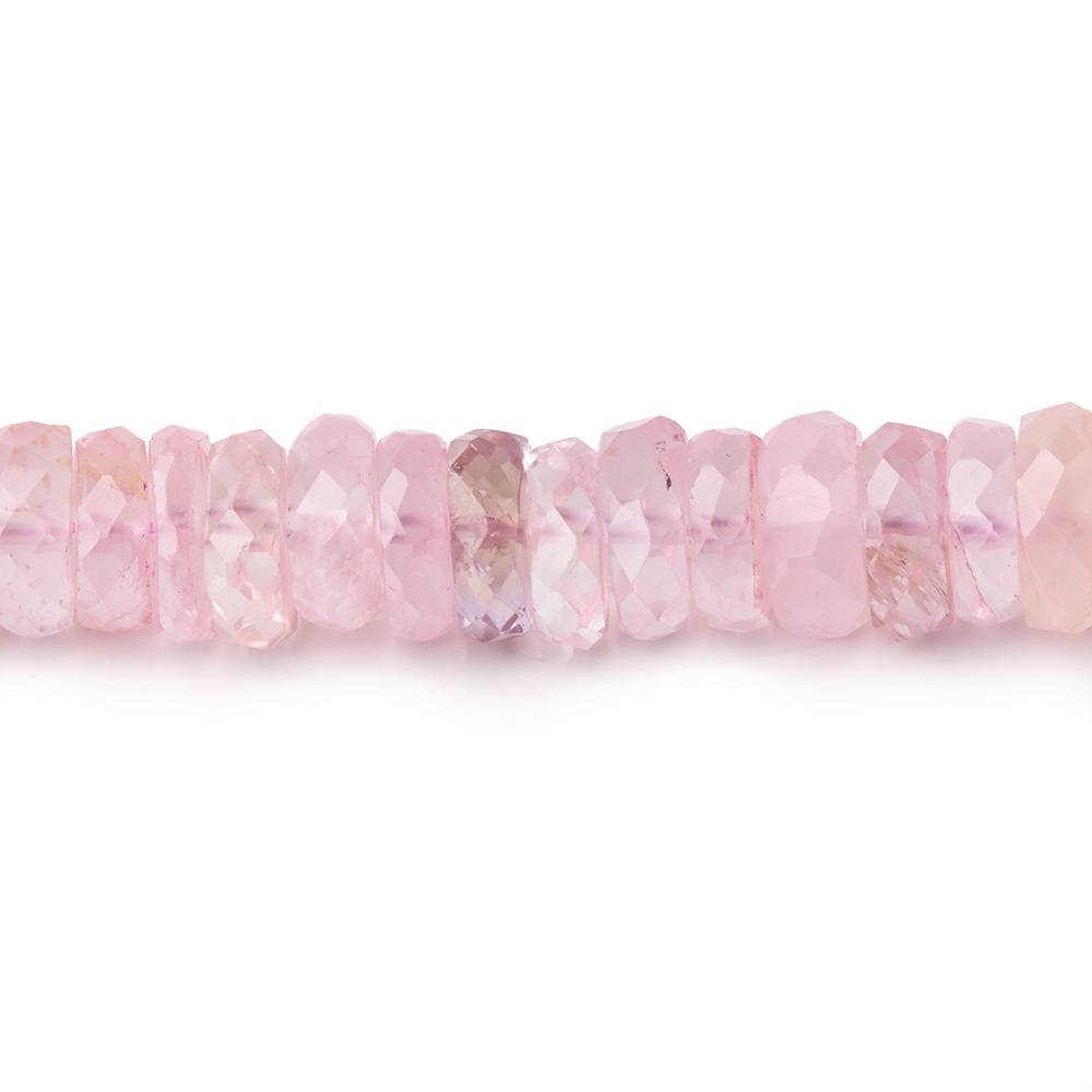 6-6.5mm Rose Quartz Faceted Heishi Beads 8 inch 80 pieces (ONLINE ORDER ONLY)