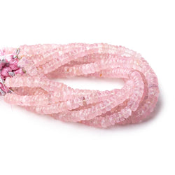 6-6.5mm Rose Quartz Faceted Heishi Beads 8 inch 80 pieces (ONLINE ORDER ONLY)