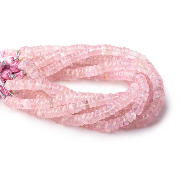 6-6.5mm Rose Quartz Faceted Heishi Beads 8 inch 80 pieces (ONLINE ORDER ONLY)