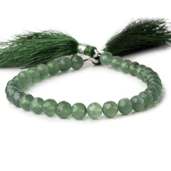 6-6.5mm Serpentine Faceted Round Beads AA Grade 8 inch 30 pieces (ONLINE ORDER ONLY)