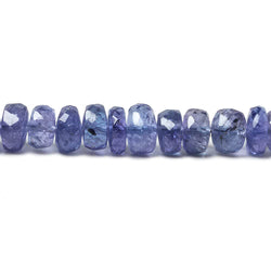 4.8-5mm Tanzanite faceted rondelle beads 15 inch 148 pieces AAA Grade (ONLINE ORDER ONLY)