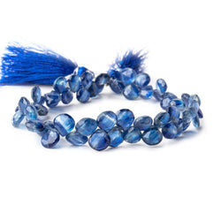 6-7.5mm Kyanite Faceted Heart Beads 7.5 inch 56 pieces AA (ONLINE ORDER ONLY)